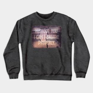 Rooftop Rain Confession Crewneck Sweatshirt